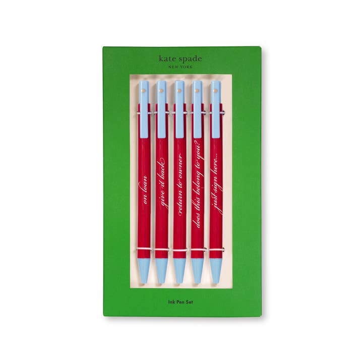 Kate Spade Click Pen Set - Sign Here - Sign Here