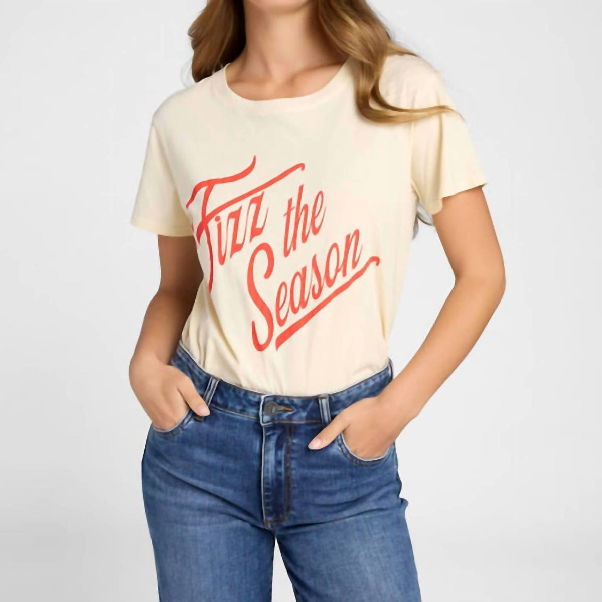 PROJECT SOCIAL T Fizz the Season Tee - Eggnog