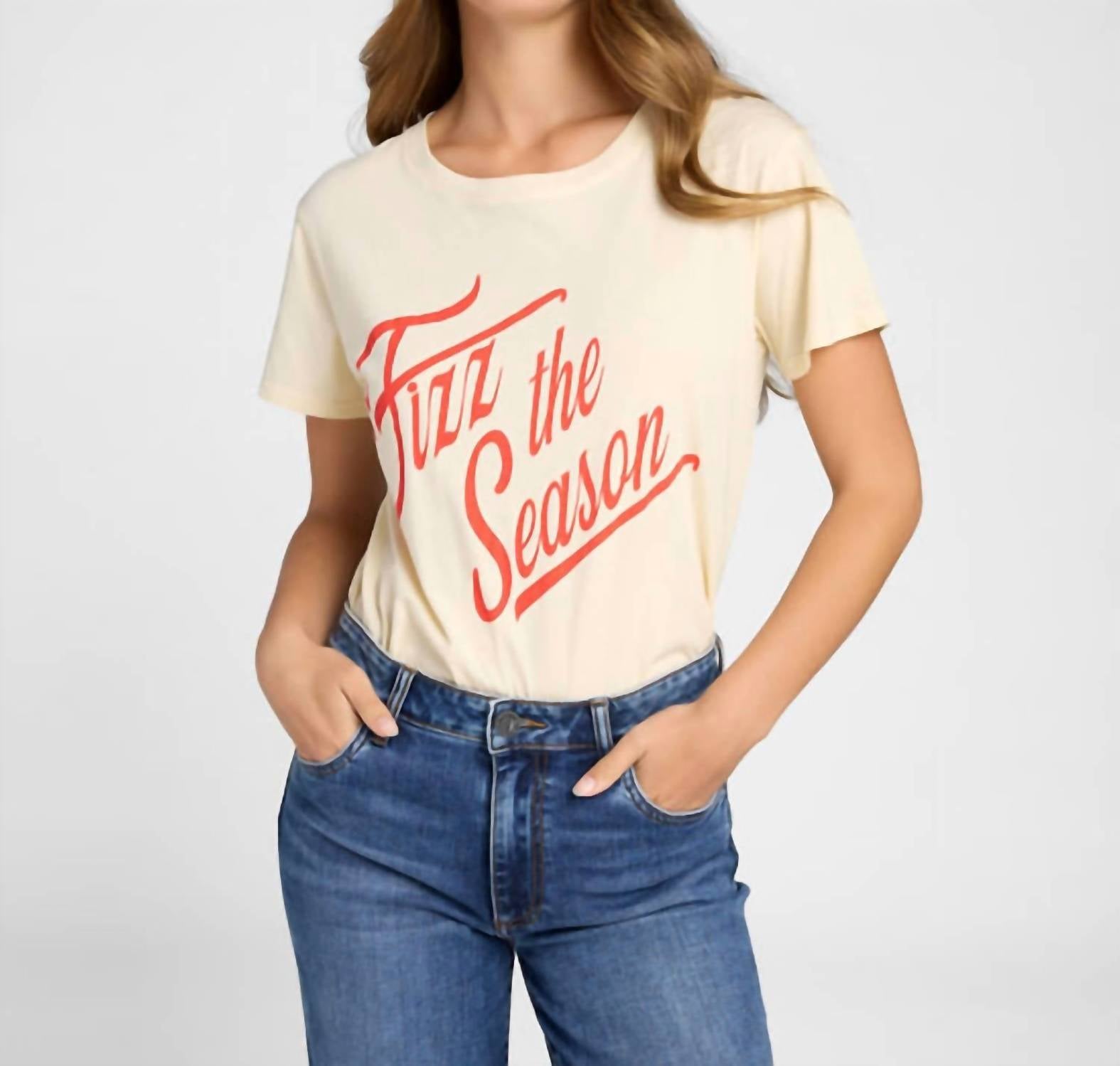 PROJECT SOCIAL T Fizz the Season Tee - Eggnog