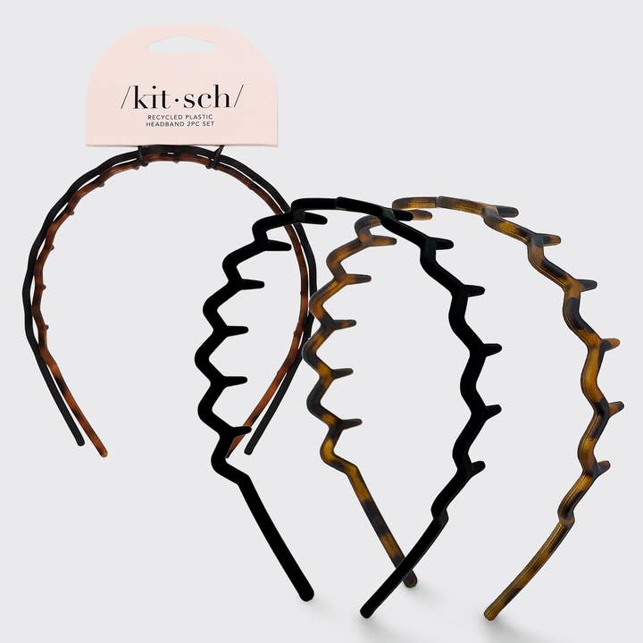 Kitsch Zig Zag Headband 2pc by Kitsch