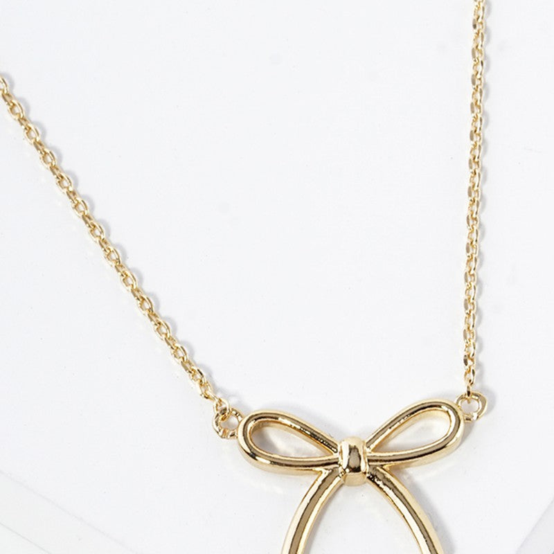 GOLDEN Bind Together Bow Necklace