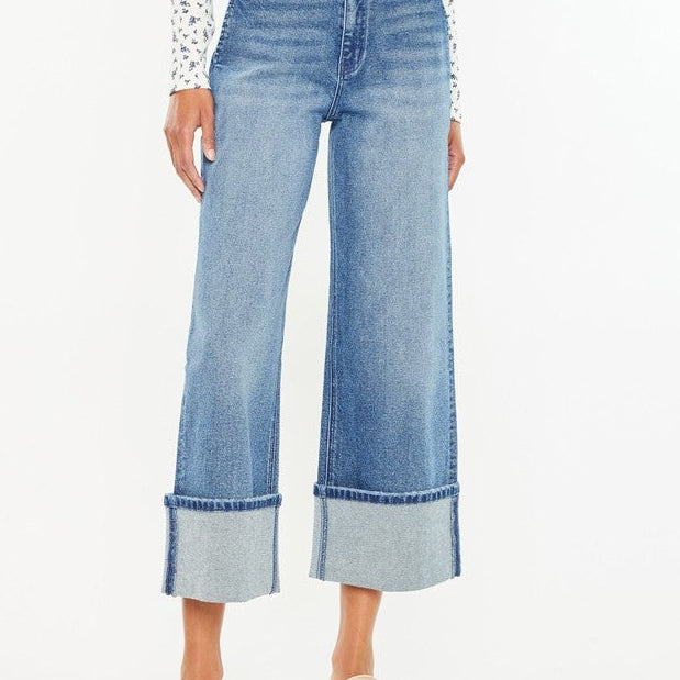 Kan Can USA 90’s Cropped Wide Jeans