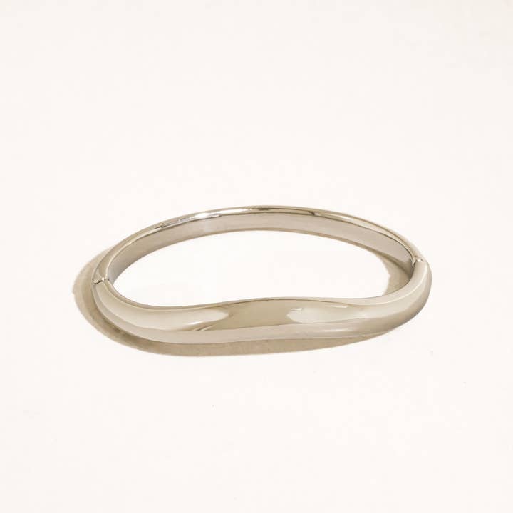 Flanerie by MAIQ Mathieu 18K Gold Non-Tarnish Sculptural Bangle Bracelet by Flanerie by MAIQ