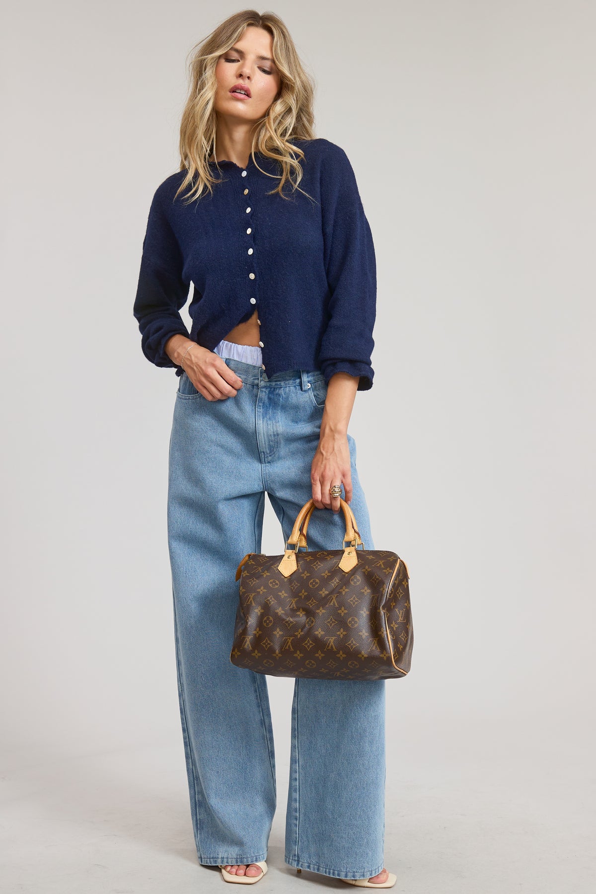 GOLDEN Pilialoha Essential Button Down Cardigan Top by Mimosa