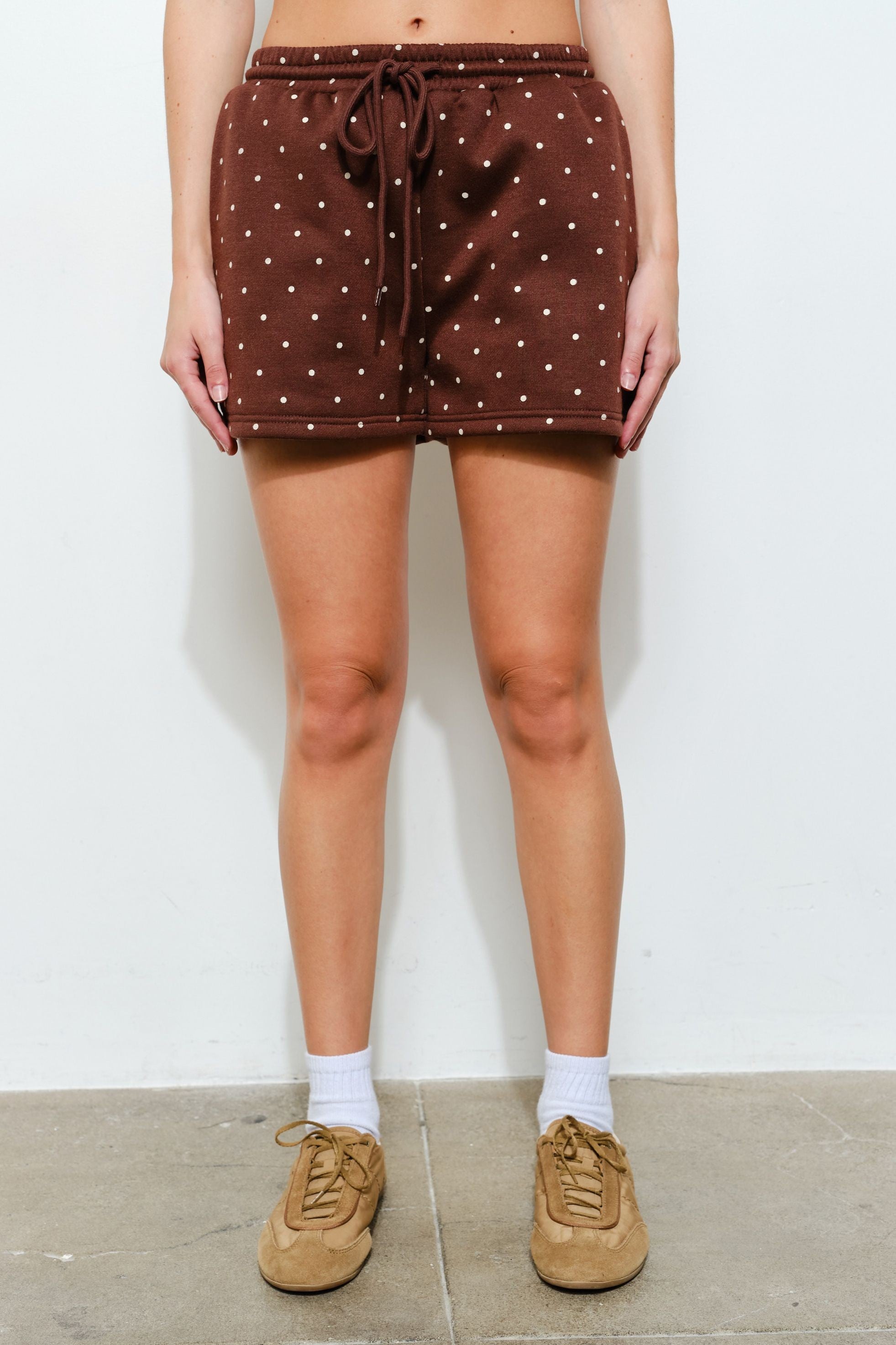 Golden Bambi Polkadot Sweat Shorts