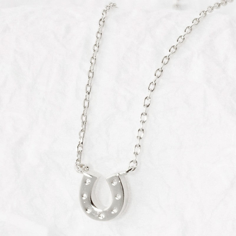 GOLDEN Forged In Belief - Horseshoe Pendant Gold Dipped Necklace by GOLDEN
