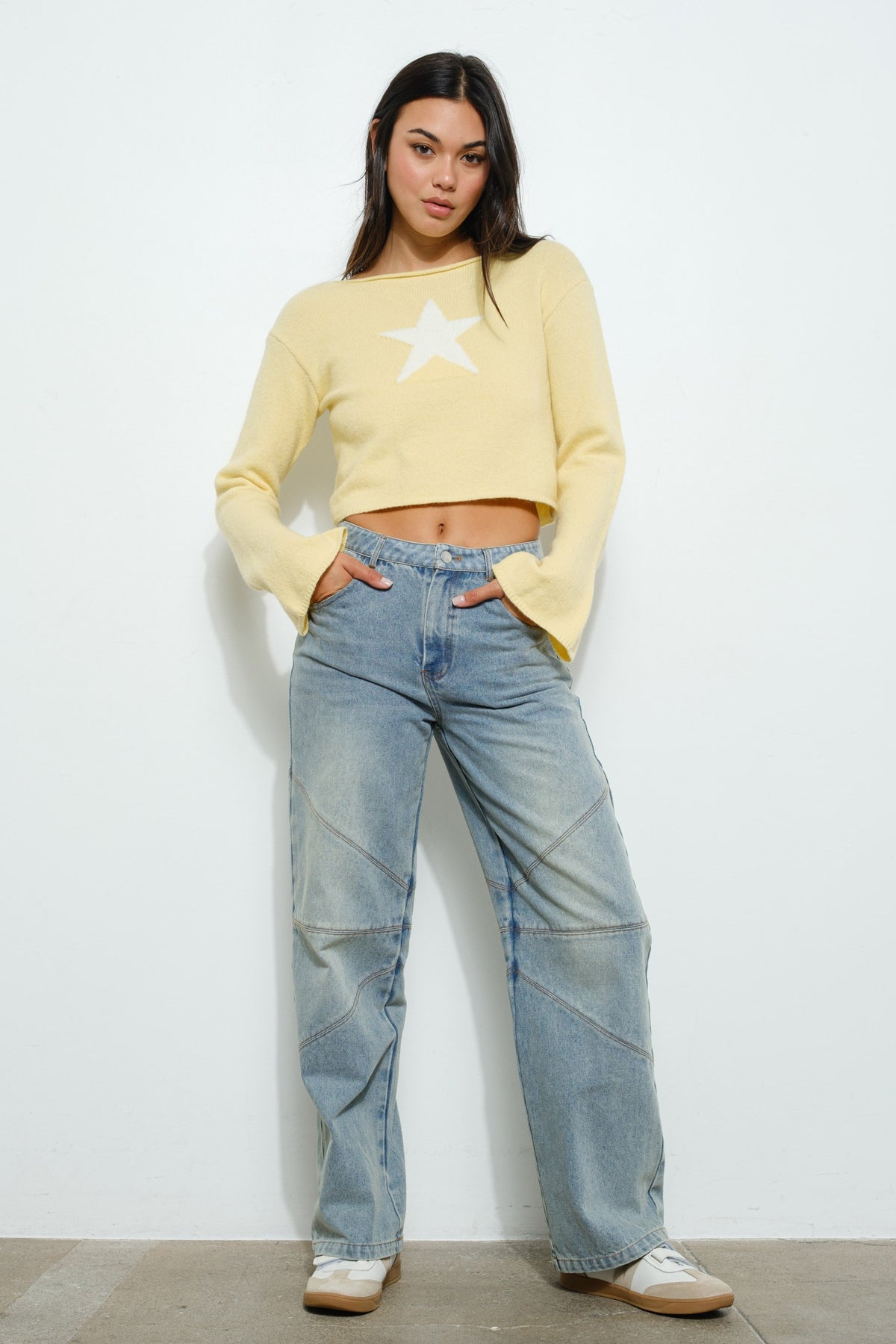 Golden Briarose Star Knit Top by GOLDEN