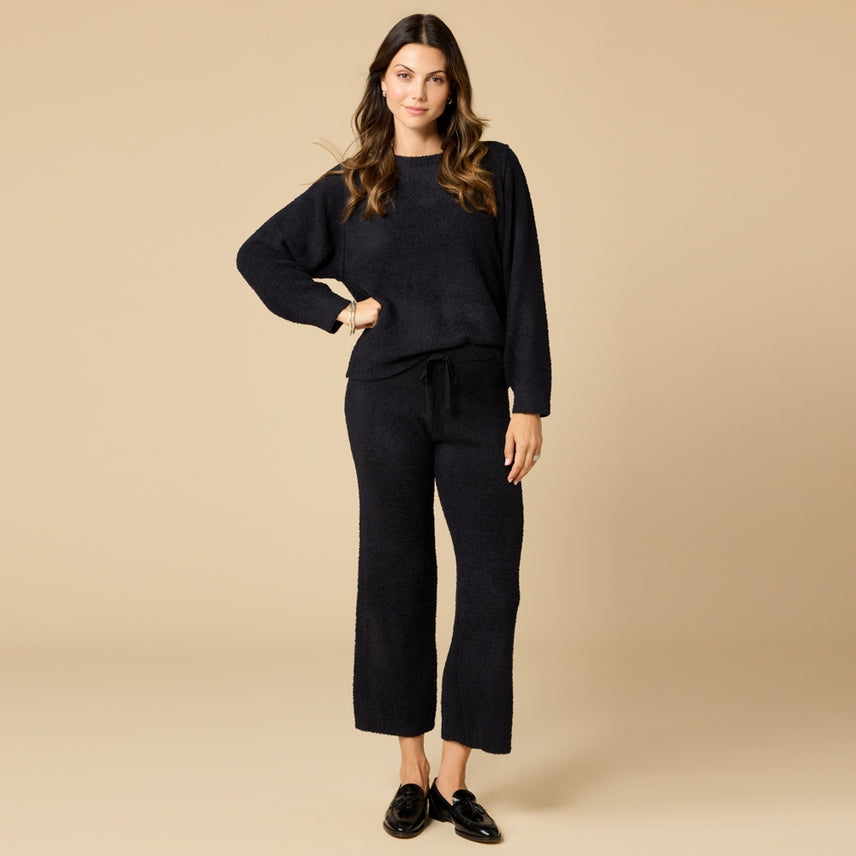 Softies Marshmallow Reverse Seam Bracelet Lounge Set Black