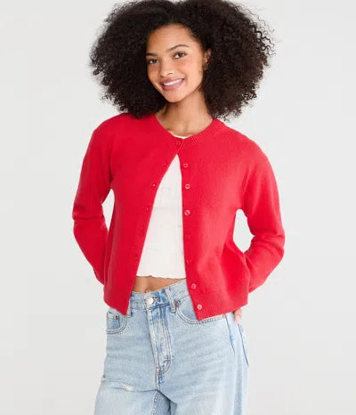 BDG Cosy Crew Cardi - Ecru