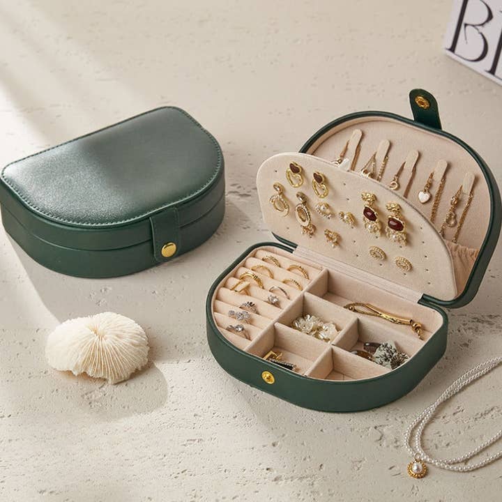 Dipped Shop Vintage Solid Color Portable Jewelry Case by Dipped Shop