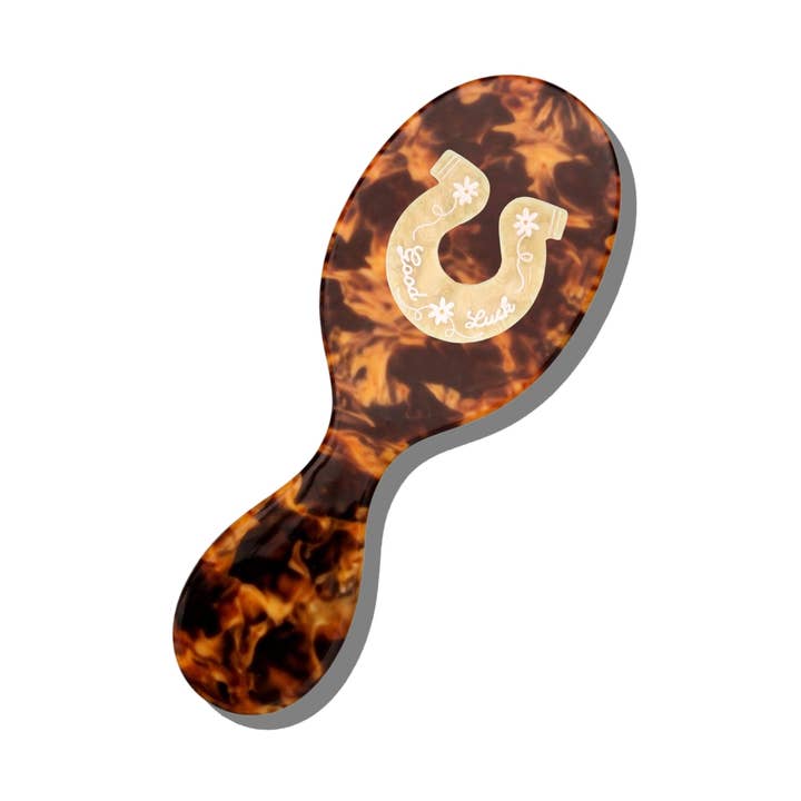Solar Eclipse Hand-Painted Horseshoe Handbag Hero Brush by Solar Eclipse
