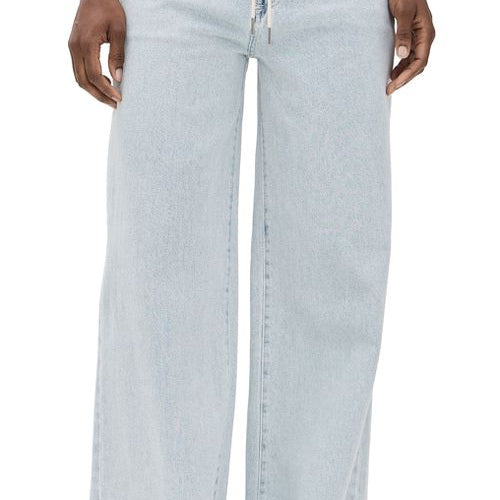 Daze Denim The Kickback High Rise Palazzo in Baby Talk - Baby Talk