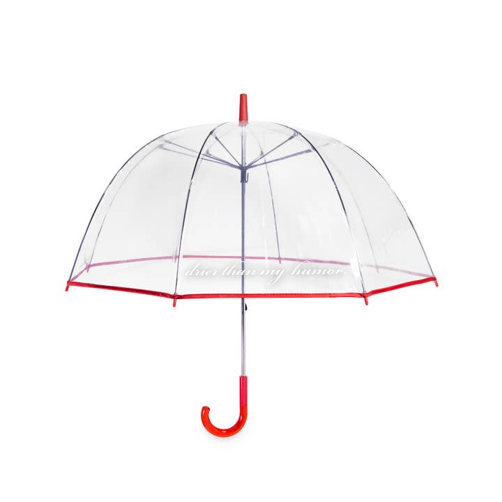 Kate Spade Clear Umbrella Drier Than My Humor - Drier Than My Humor