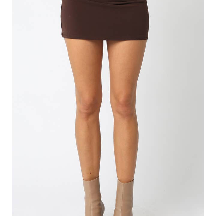 Olivaceous Bonnie Micro Mini Skirt