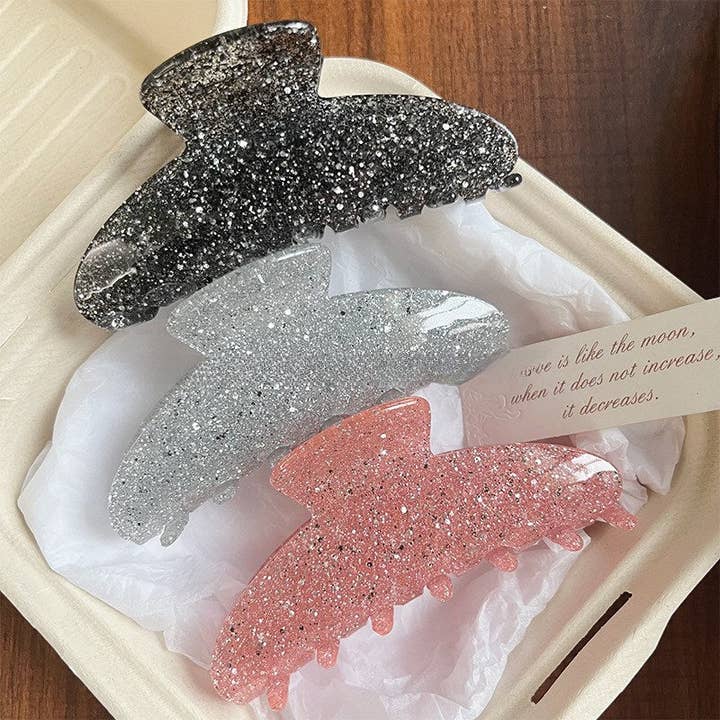 Dipped Shop Shiny Simple Large Hair Clips