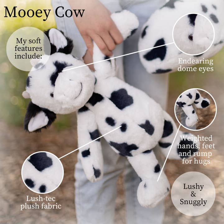 World's Softest Lushees 16" - Mooey Cow Plushie by Beverly Hills Teddy Bear Company