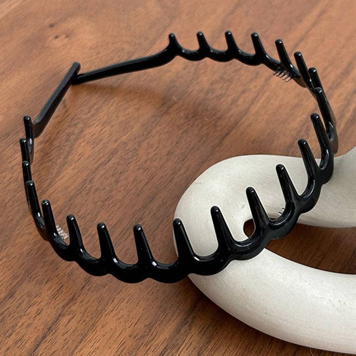 Dipped Shop Vintage Leopard Weave Toothed Acetate Headband by Dipped Shop