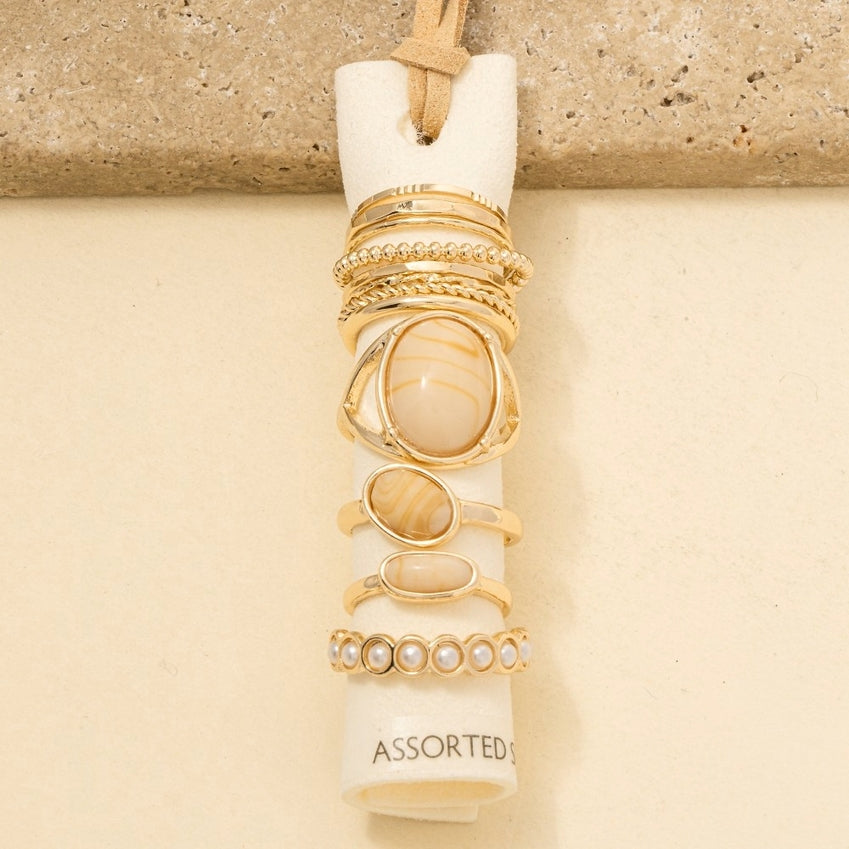 Anarchy Street Assorted Twelve Piece Resin Ring Set
