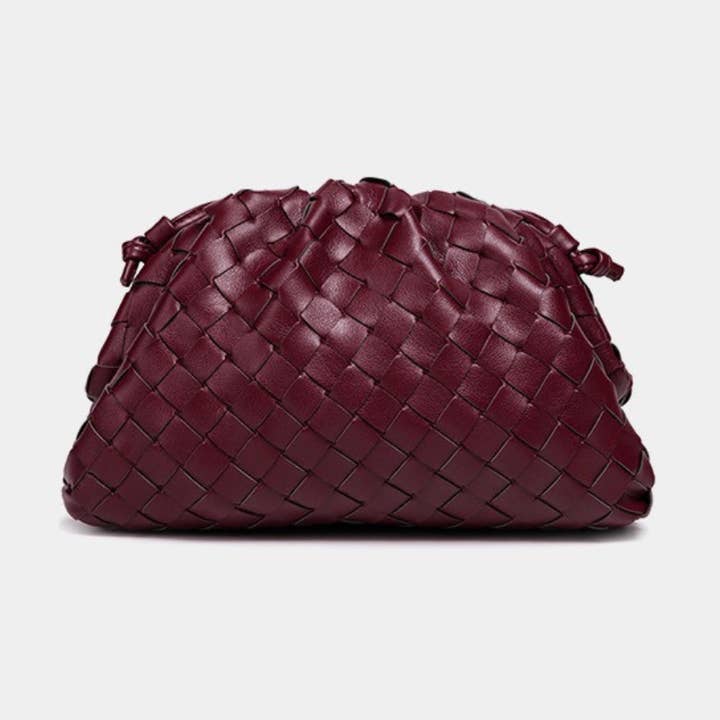 Perimade & Co Handwoven Leather Shoulder Handbag in Pu Leather by Perimade & Co