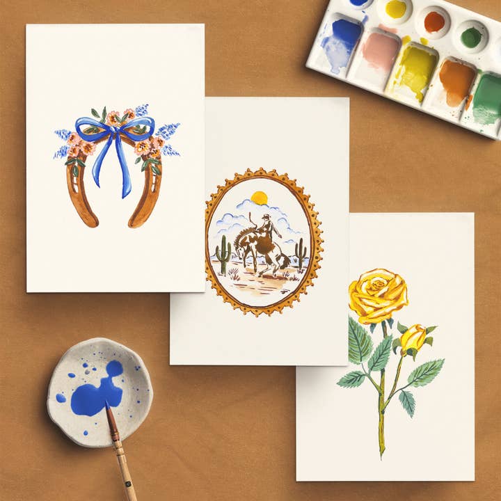 Antiquaria Watercolor Kit Vintage Cowboy