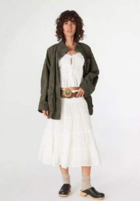 BDG Bea Skirt in White