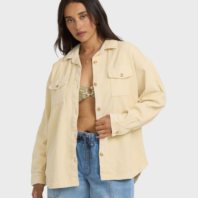 Billabong Fadeaway Shacket Whitecap