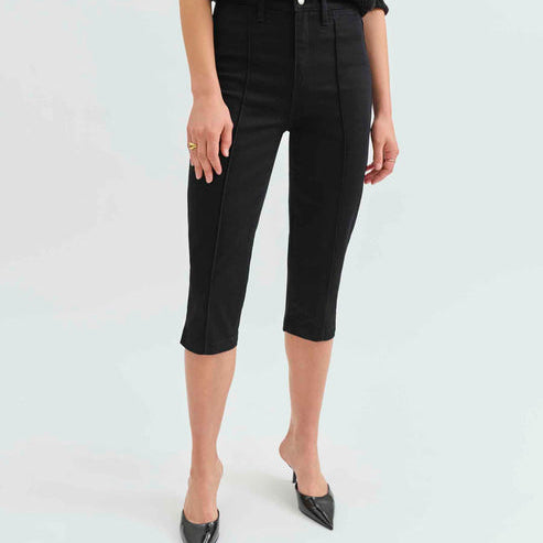 Daze Denim Midtown Capri in Ghosted - Ghosted