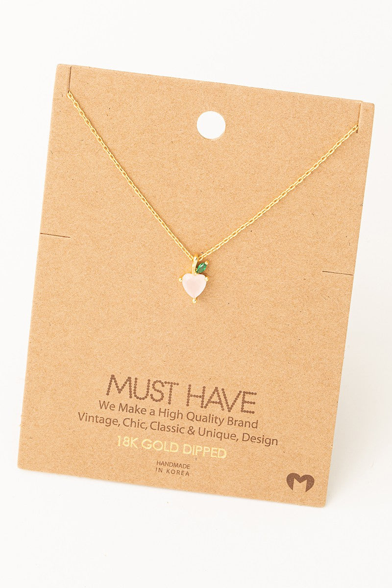 GOLDEN Lysiane Dainty Heart Pendant Necklace