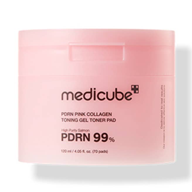Glowiss Medicube Pdrn Pink Collagen Toning Gel Toner Pad 70 Pads