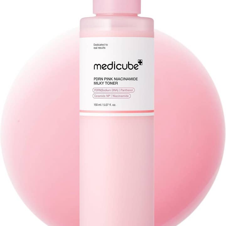 Glowiss Medicube Pdrn Pink Niacinamide Milky Toner 150ml 5.07 Fl. oz.