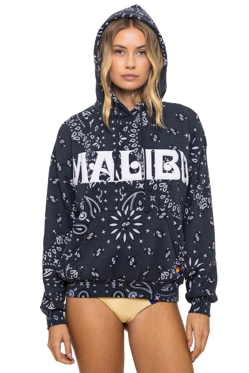 Aviator Nation Bandana Malibu Pullover Hoodie Relaxed