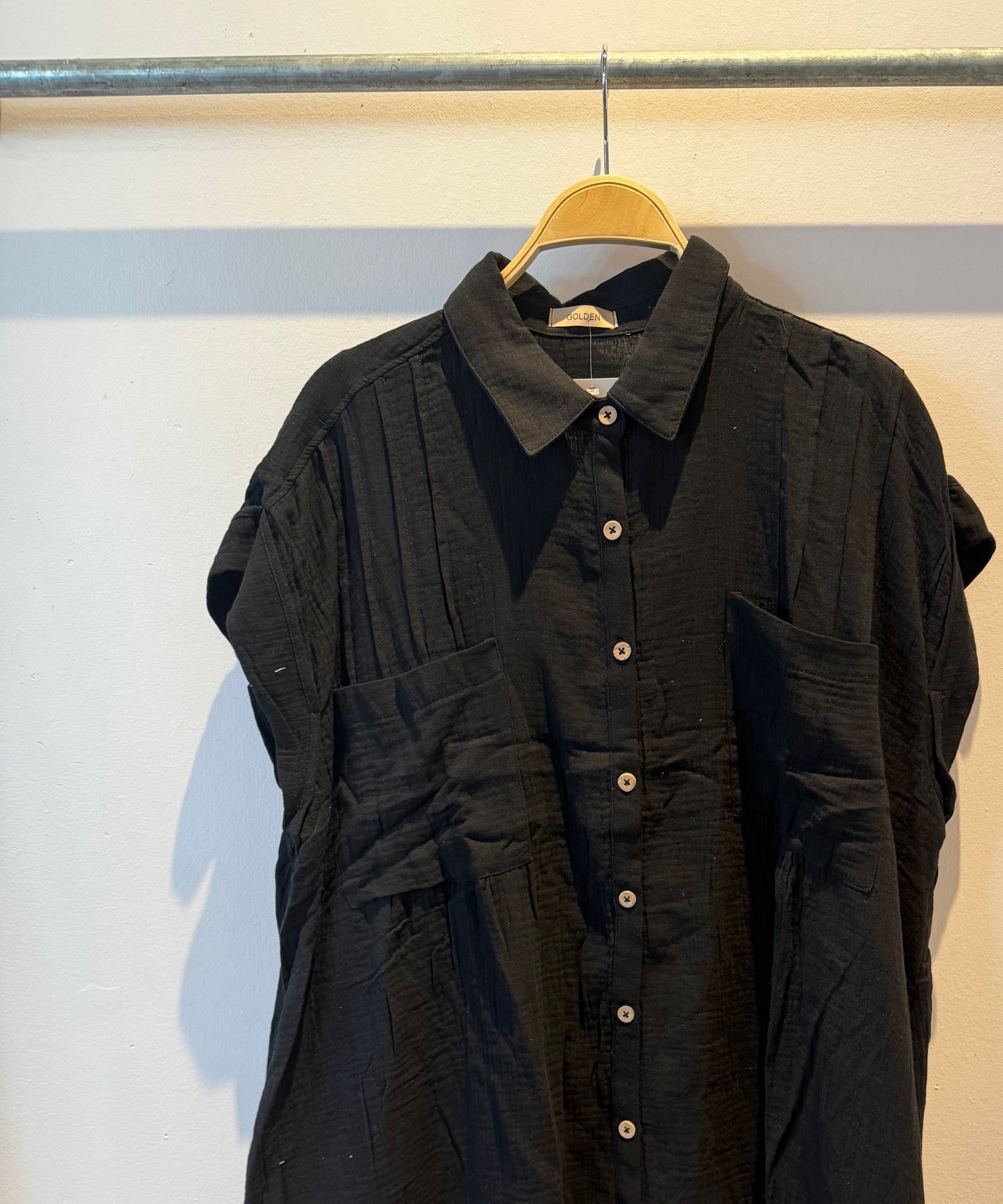 GOLDEN Fenna Woven Mini Dress