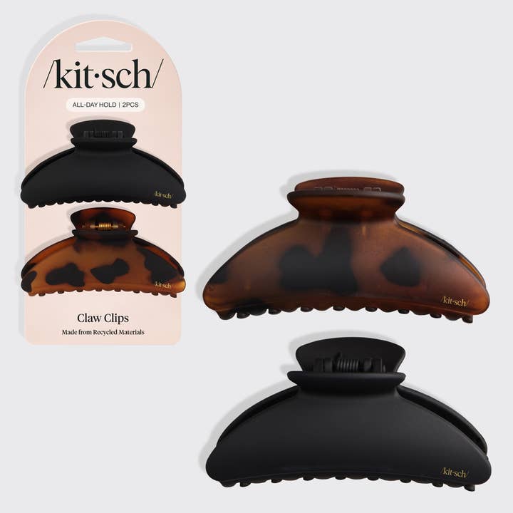 Kitsch Recycled Plastic Medium Claw Clips 2pc