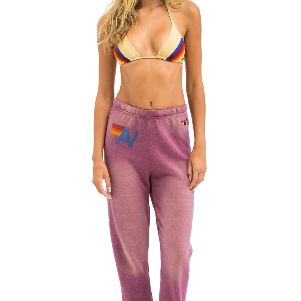 Aviator Nation Vintage Logo Sweatpant - Faded Berry