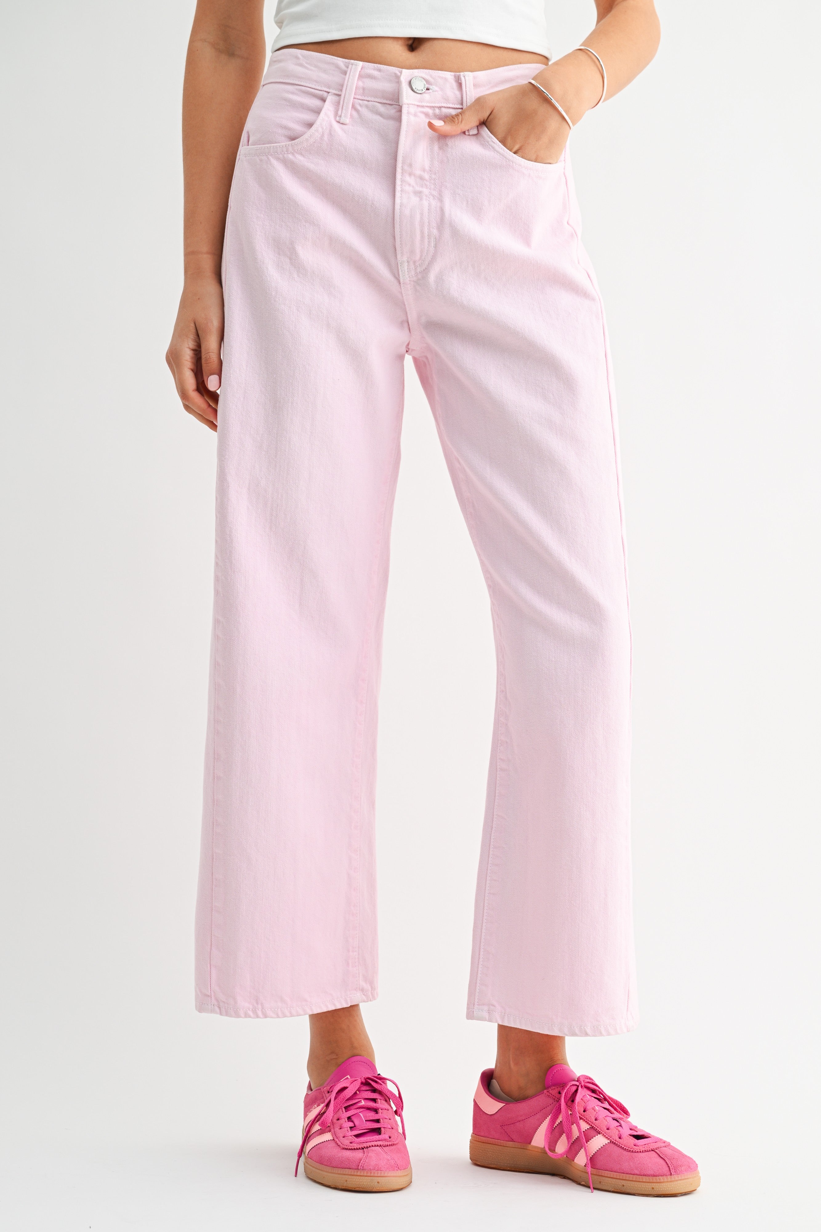 SJG Anneliese Barrel Jean Twist in Pink