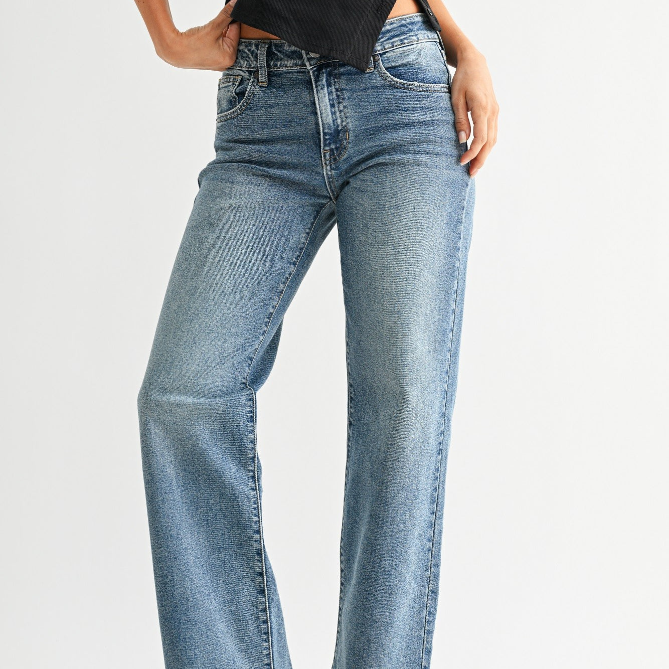 SJG Loose Low Rise Stretch Straight
