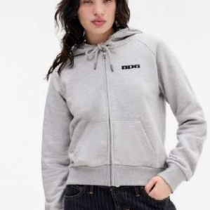 BDG Shrunken Zip Hoodie