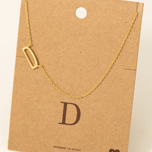GOLDEN Astrid Initial Necklace Gold by GOLDEN