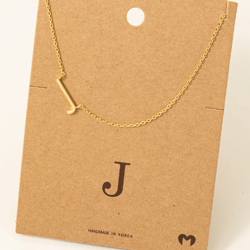 GOLDEN Astrid Initial Necklace Gold by GOLDEN