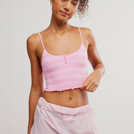 Free People Snap Into It Henley Crop
Neon Gumdrop