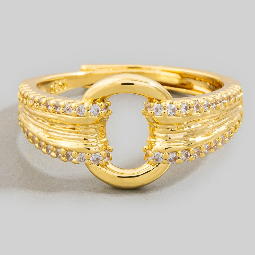YAZ. Ornate Buckle Ring by YAZ.