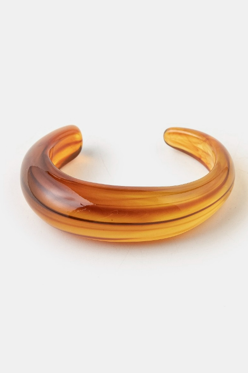 YAZ. Thin Resin Cuff in Borealis