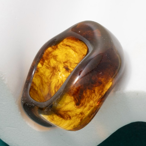 YAZ. Amorphous Chunk Ring by YAZ.