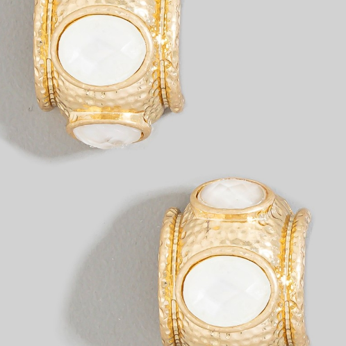 YAZ. Mini Maximalist Mother Of Pearl Hoops