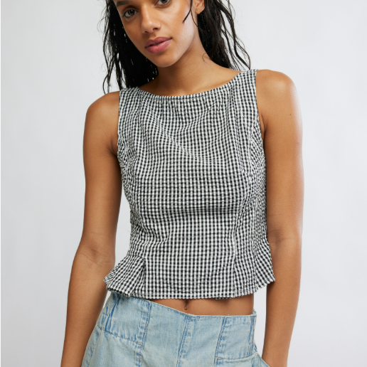 Free People Sunfaded Denim Top by Free People