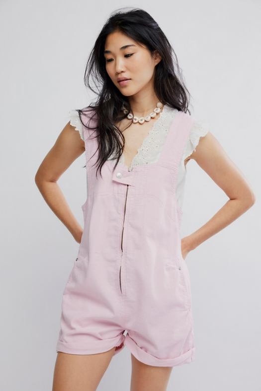 Free People Jude Shortall in Pink Parfait
