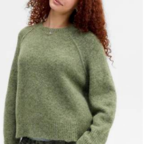 BDG Crew Neck Jumper Khaki