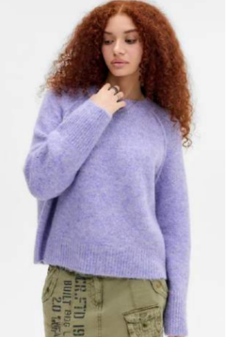 BDG Crew Neck Jumper Lilac