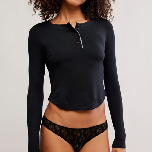 Free People Dream State Henley Top by Free People