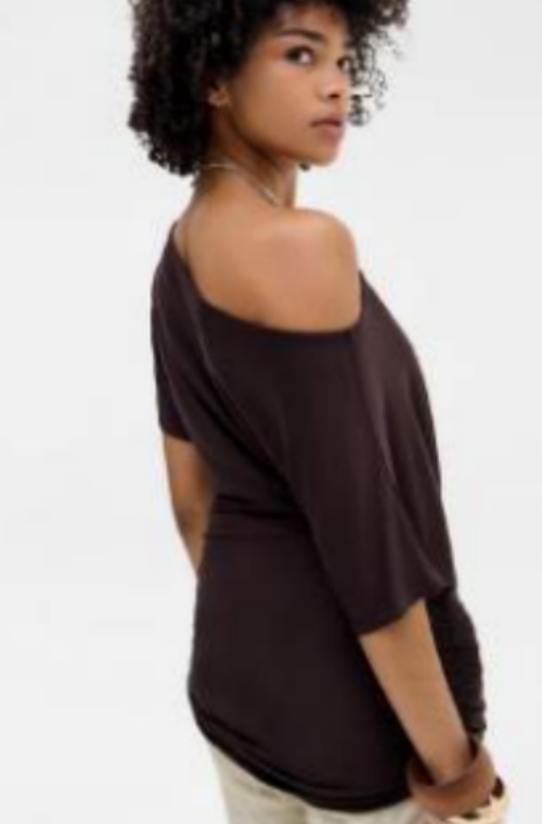 BDG Slash Neck Ruched Top by BDG